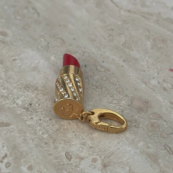 Spartina 449 Jewelry Gold Lipstick Charm - Picture 3 of 9